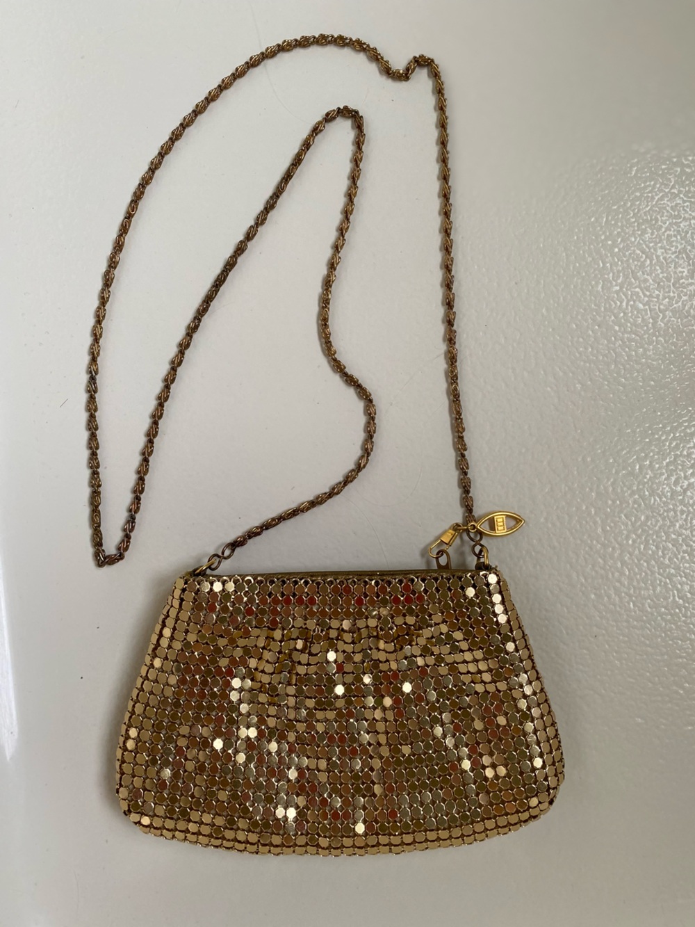 Vintage Gold Crossbody Evening Bag